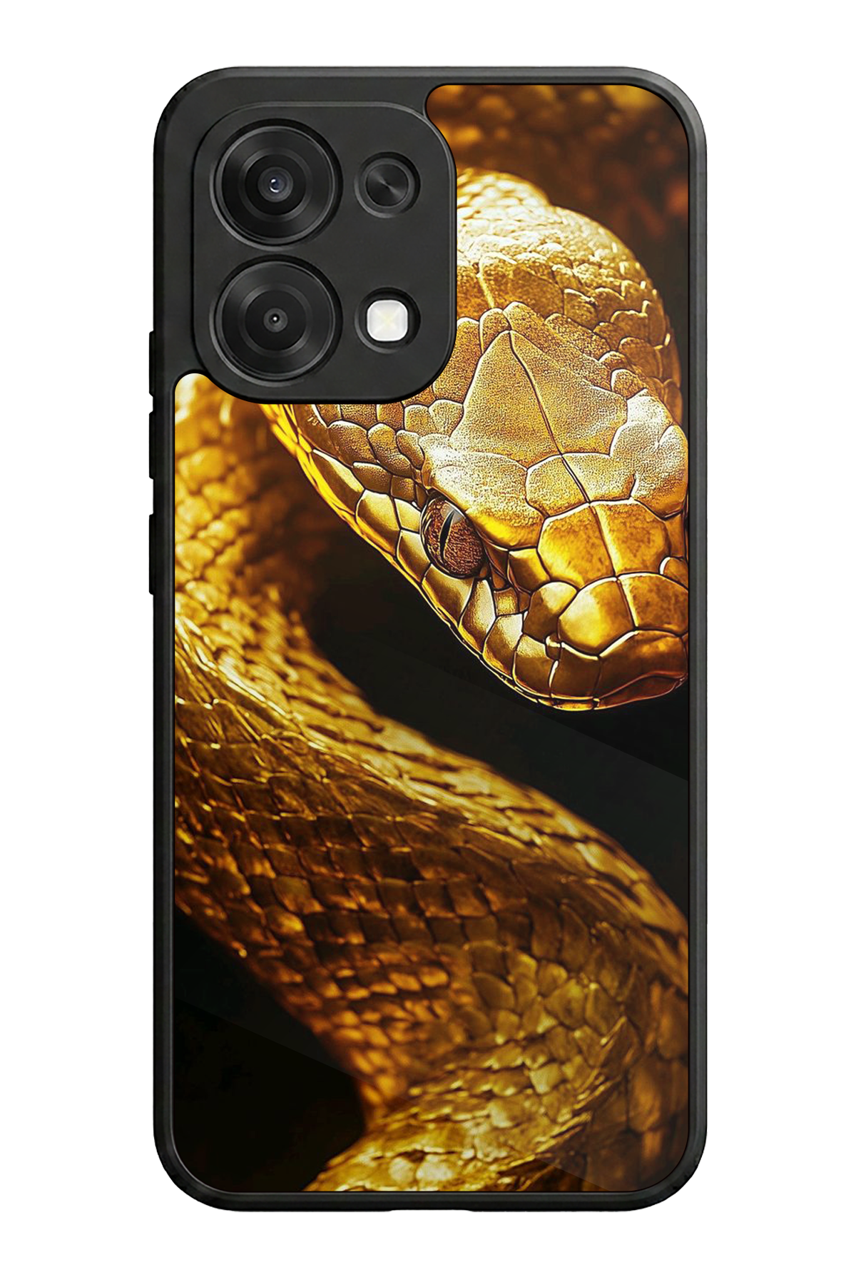 Oppo A6 Pro Uyumlu Yılan Tasarımlı Glossy Premium Kılıf