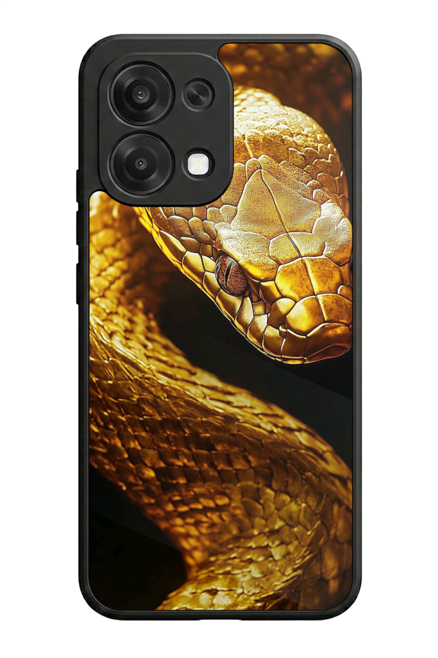 Oppo A6 Pro Uyumlu Yılan Tasarımlı Glossy Premium Kılıf
