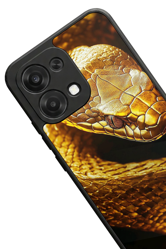 Oppo A6 Pro Uyumlu Yılan Tasarımlı Glossy Premium Kılıf