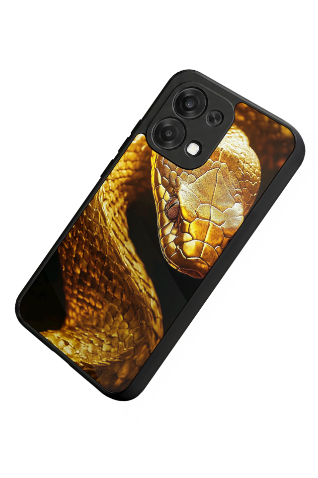 Oppo A6 Pro Uyumlu Yılan Tasarımlı Glossy Premium Kılıf
