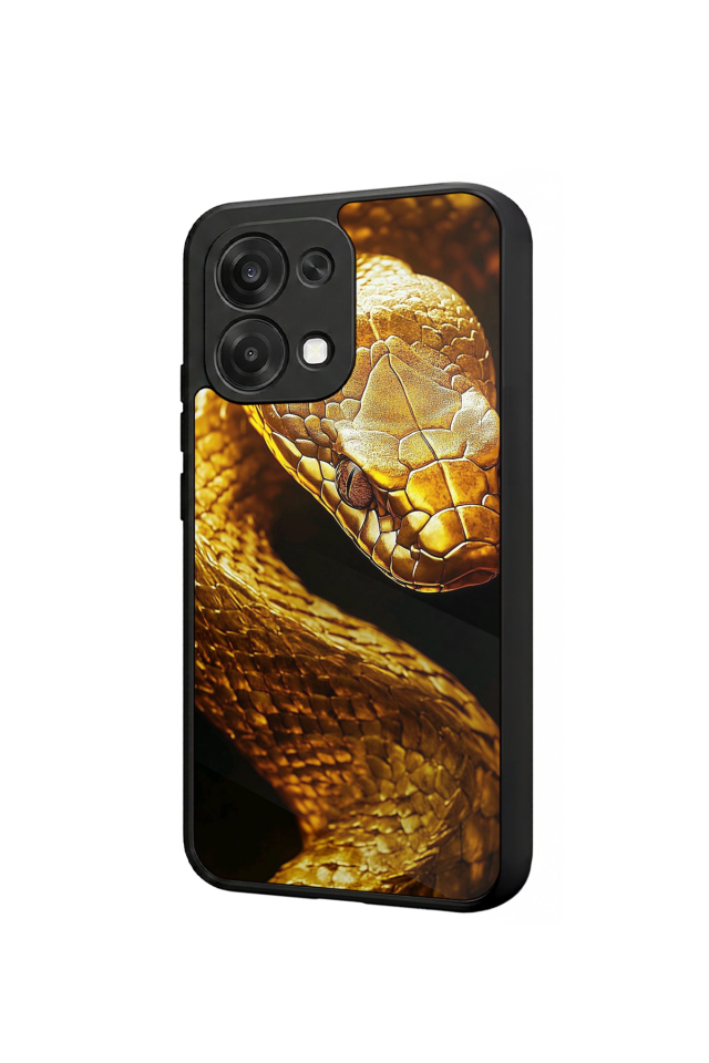 Oppo A6 Pro Uyumlu Yılan Tasarımlı Glossy Premium Kılıf