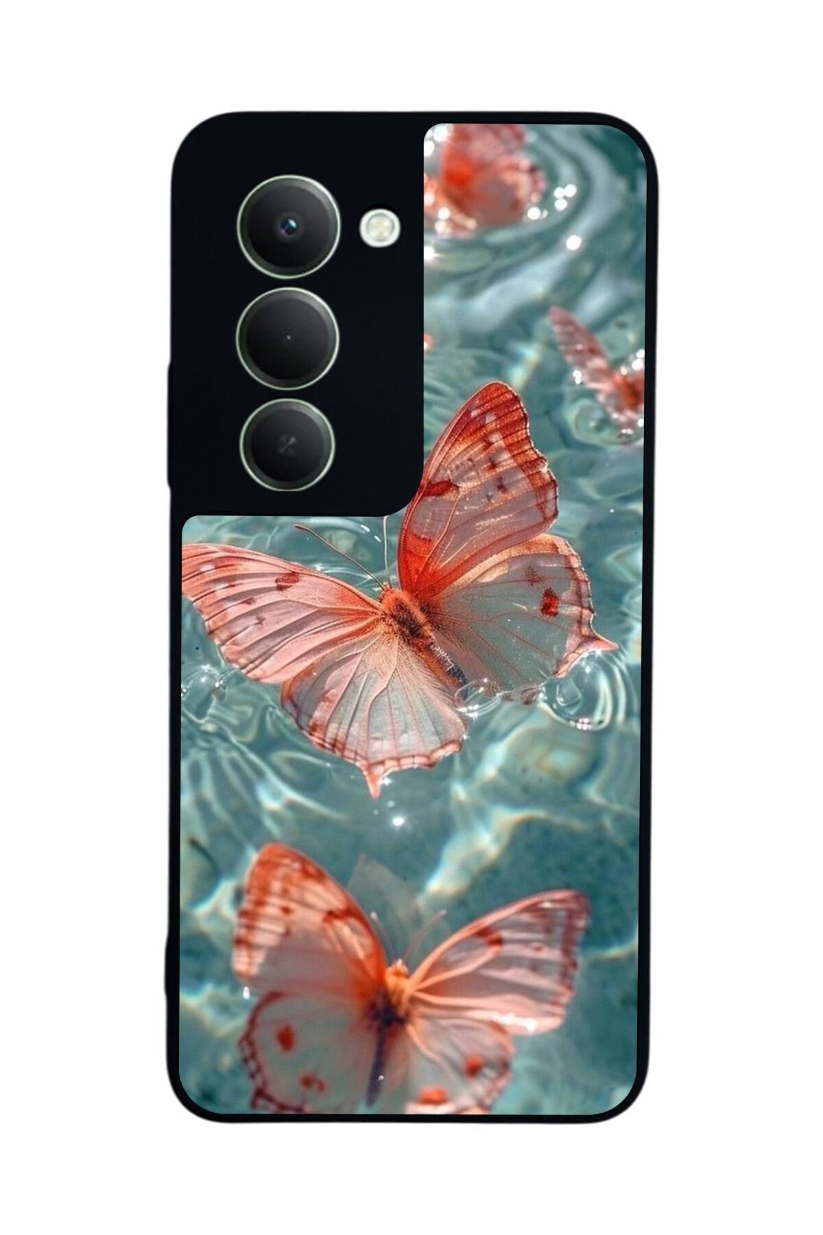 Xiaomi Redmi 15 5G Uyumlu Kelebek Tasarımlı Glossy Premium Kılıf