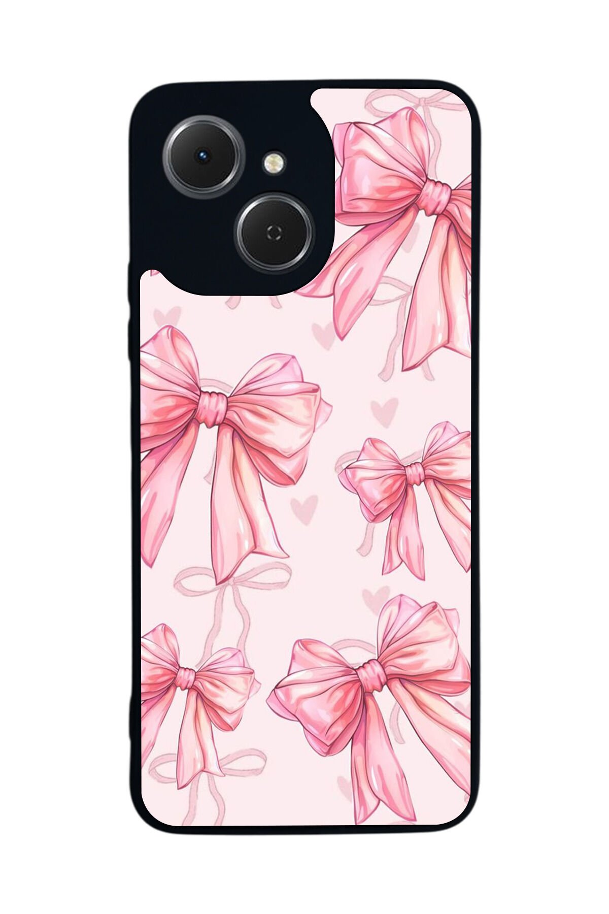 Tecno Spark 40C Uyumlu Kurdele Tasarımlı Glossy Premium Kılıf