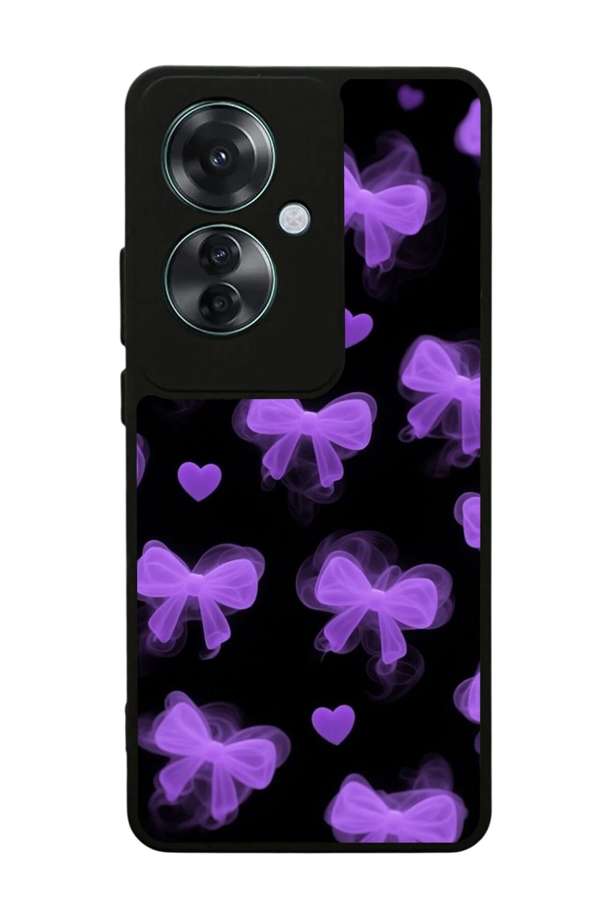Oppo Reno 11F Uyumlu Kurdele Tasarımlı Glossy Premium Kılıf