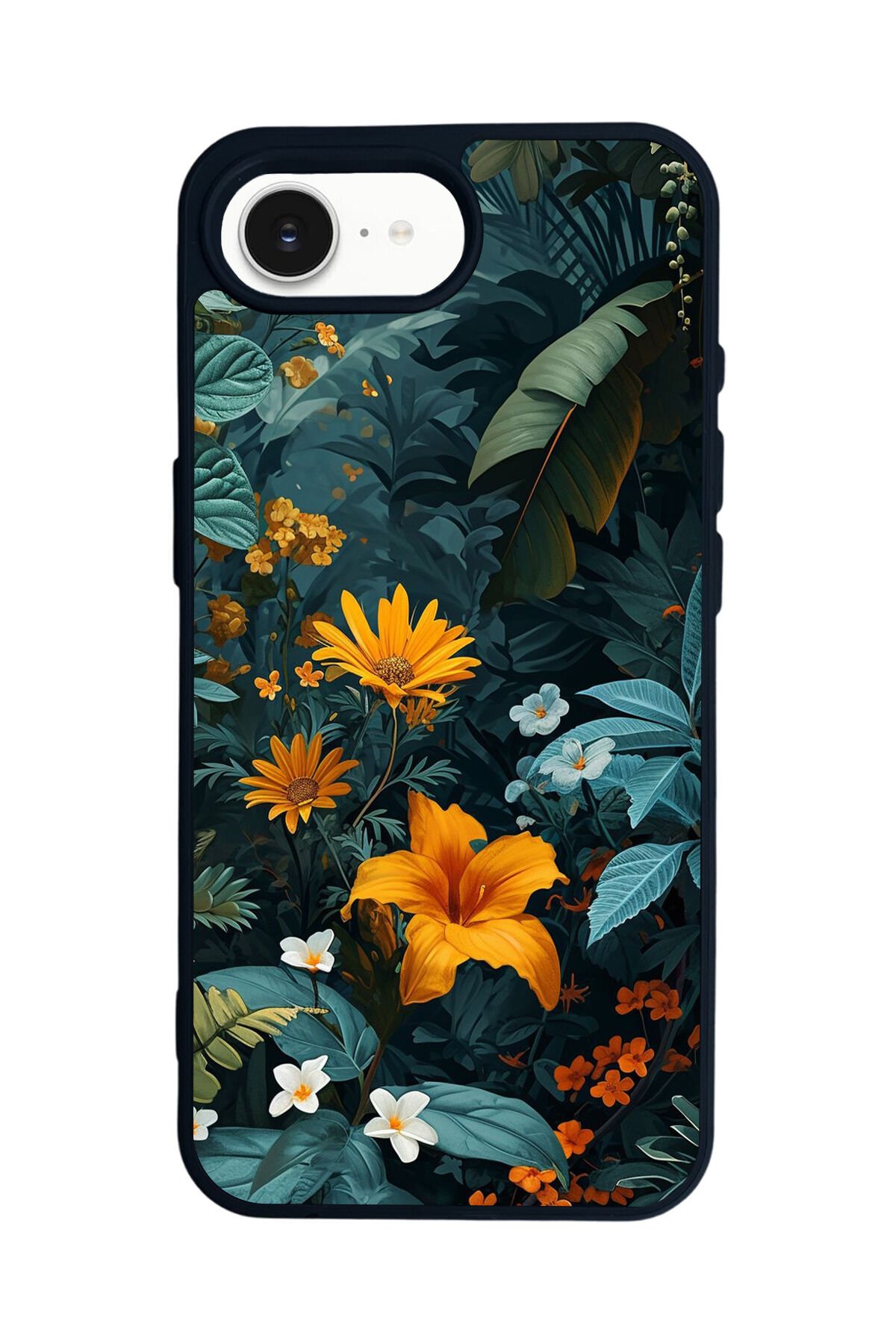 iPhone 16E Uyumlu Botanik Tasarımlı Glossy Premium Kılıf