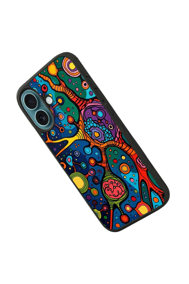 iPhone 16 Uyumlu Abstract Tasarımlı Glossy Premium Kılıf