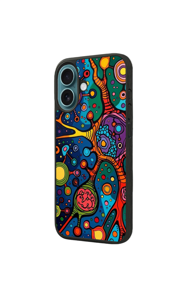 iPhone 16 Uyumlu Abstract Tasarımlı Glossy Premium Kılıf