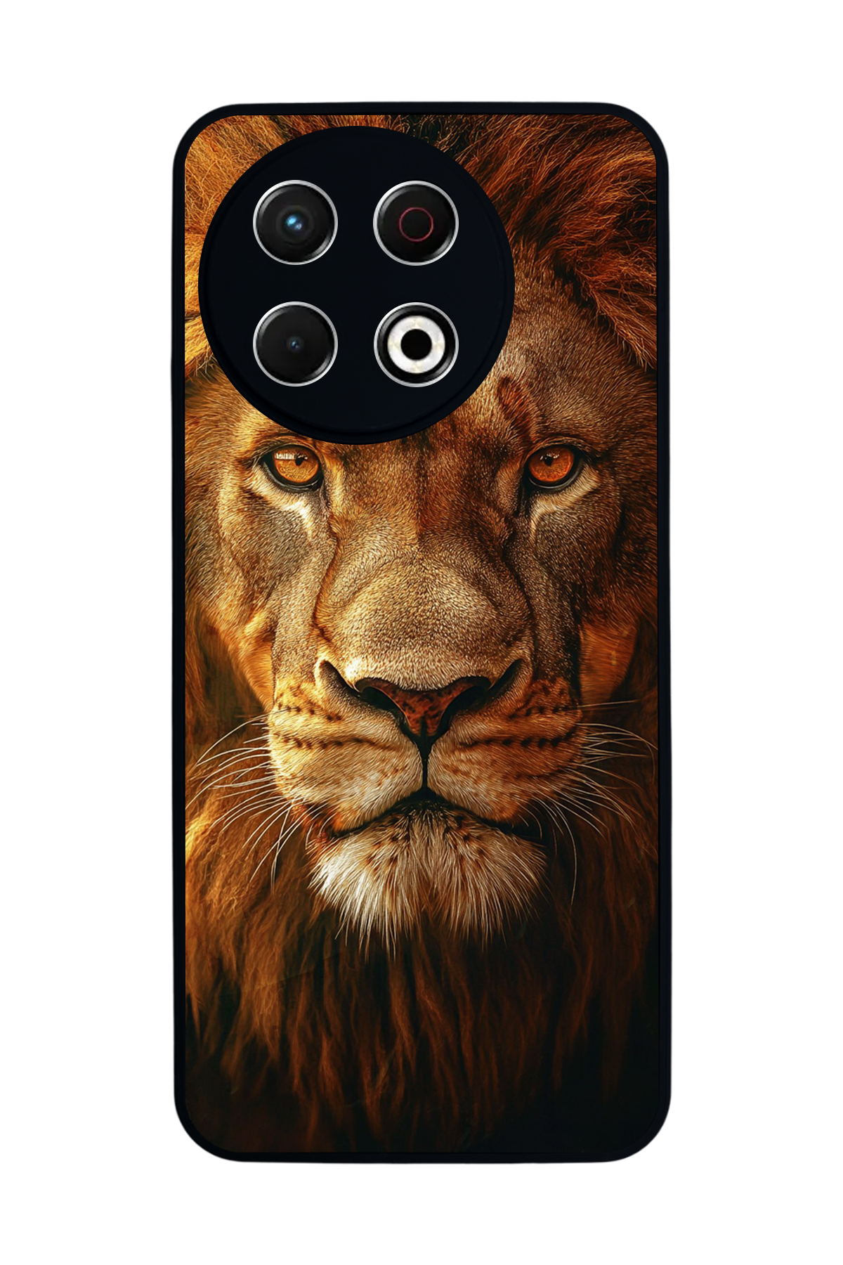 Tecno Spark 30 Pro Uyumlu Aslan Tasarımlı Glossy Premium Kılıf
