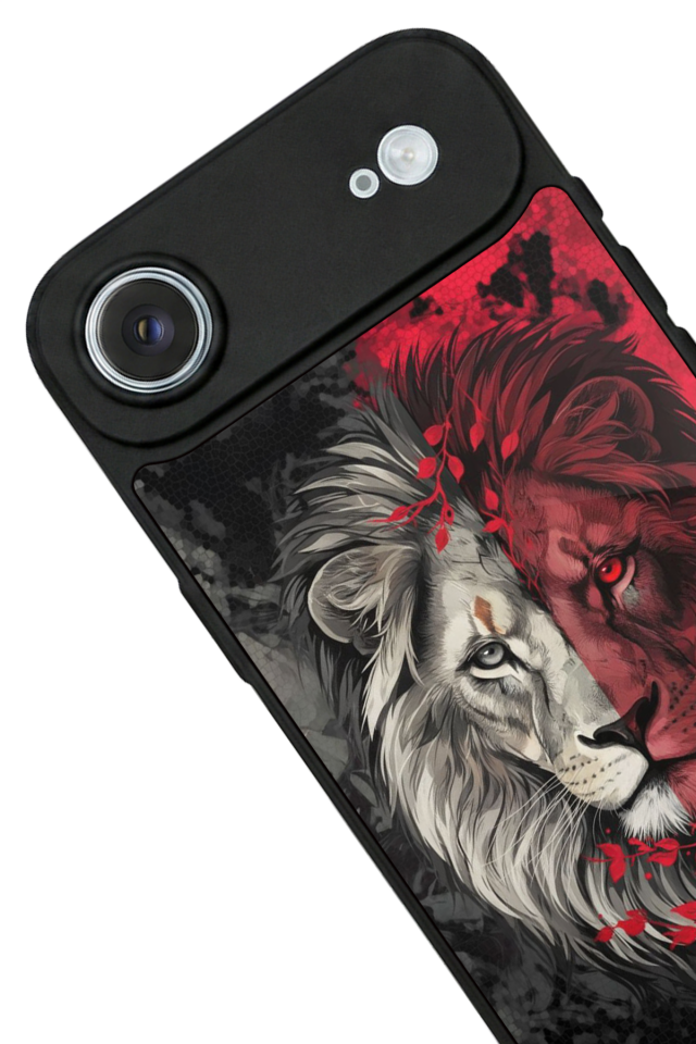 iPhone 17 Air Uyumlu Aslan Tasarımlı Glossy Premium Kılıf