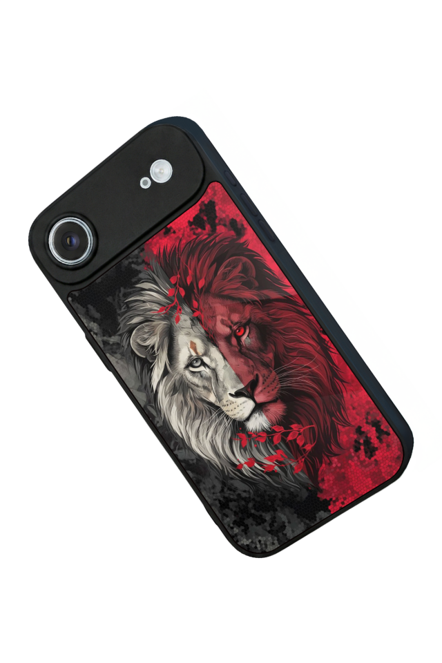 iPhone 17 Air Uyumlu Aslan Tasarımlı Glossy Premium Kılıf