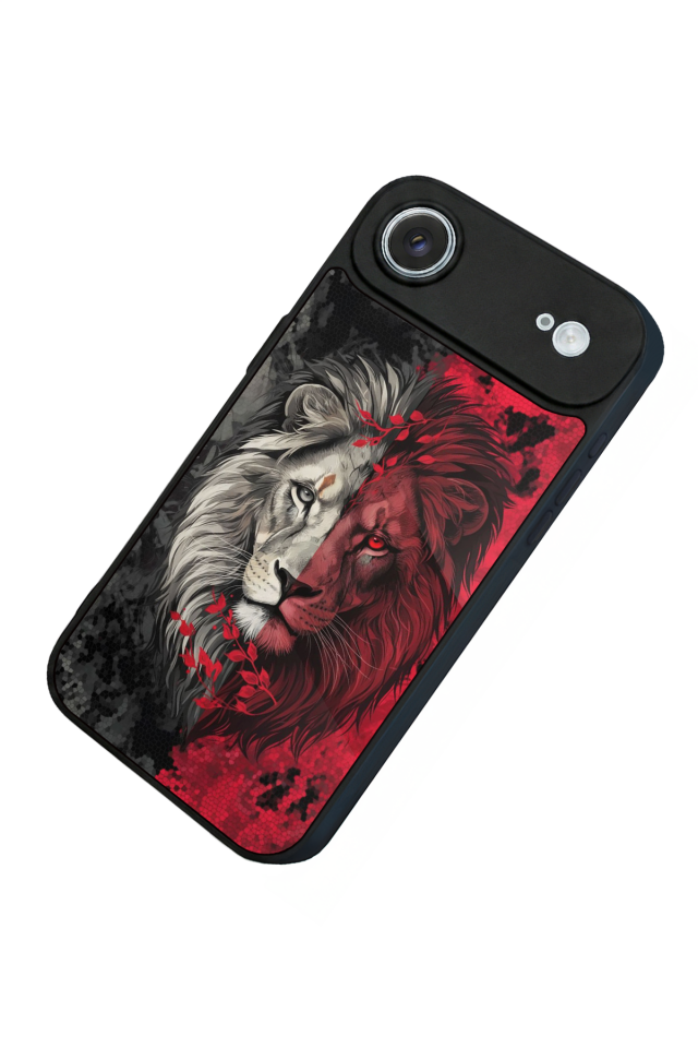 iPhone 17 Air Uyumlu Aslan Tasarımlı Glossy Premium Kılıf