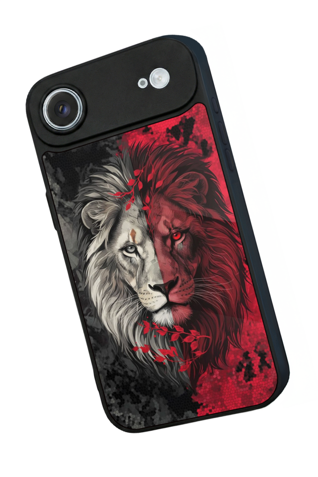 iPhone 17 Air Uyumlu Aslan Tasarımlı Glossy Premium Kılıf
