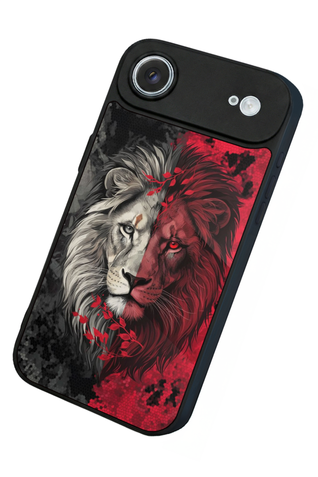iPhone 17 Air Uyumlu Aslan Tasarımlı Glossy Premium Kılıf