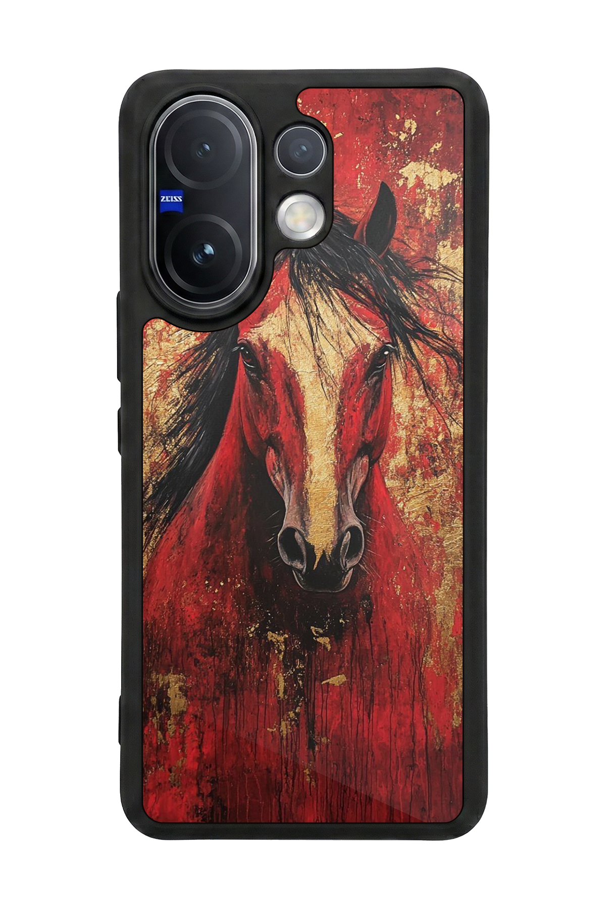 Vivo V60 Uyumlu At Horse Tasarımlı Glossy Premium Kılıf