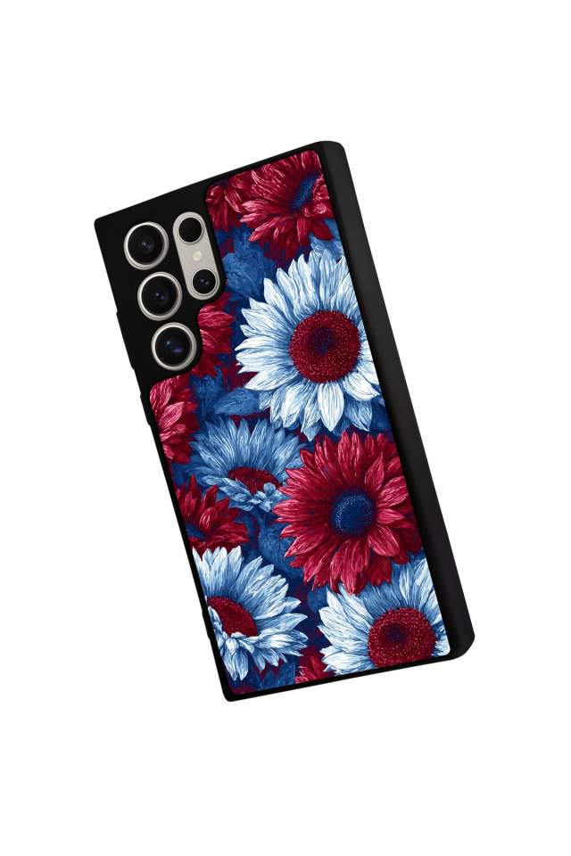 Samsung Galaxy S24 Ultra Uyumlu Cicek Tasarımlı Glossy Premium Kılıf