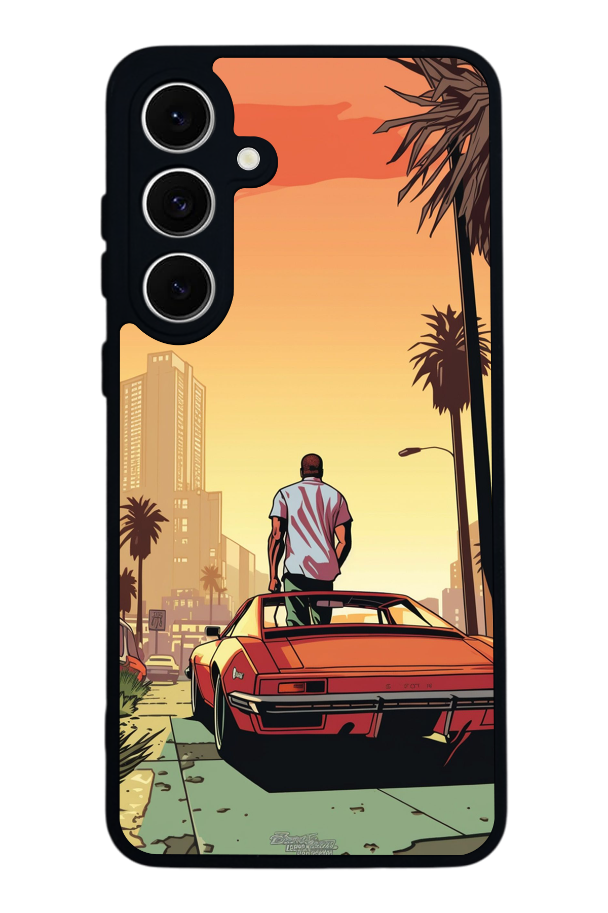 Samsung Galaxy S24 FE Uyumlu GTA Tasarımlı Glossy Premium Kılıf