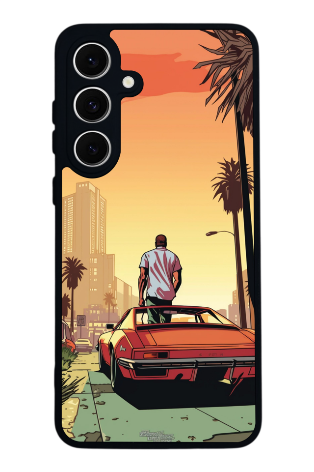 Samsung Galaxy S24 FE Uyumlu GTA Tasarımlı Glossy Premium Kılıf