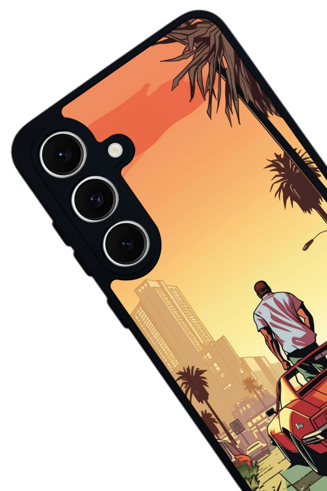 Samsung Galaxy S24 FE Uyumlu GTA Tasarımlı Glossy Premium Kılıf