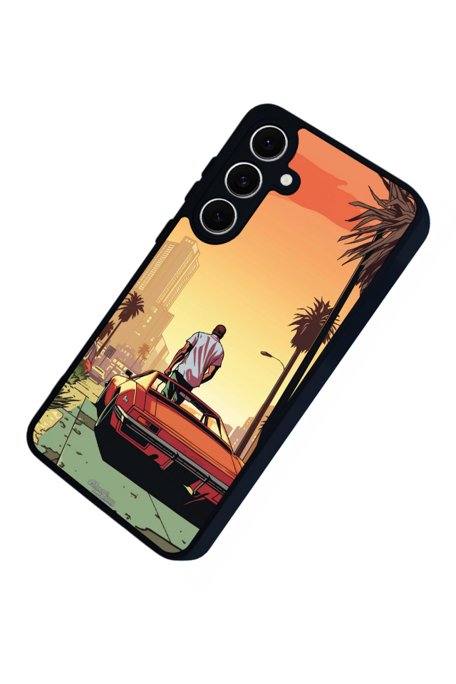 Samsung Galaxy S24 FE Uyumlu GTA Tasarımlı Glossy Premium Kılıf