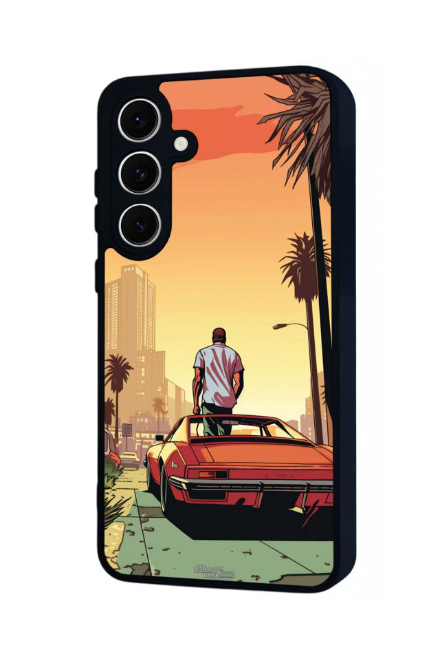 Samsung Galaxy S24 FE Uyumlu GTA Tasarımlı Glossy Premium Kılıf