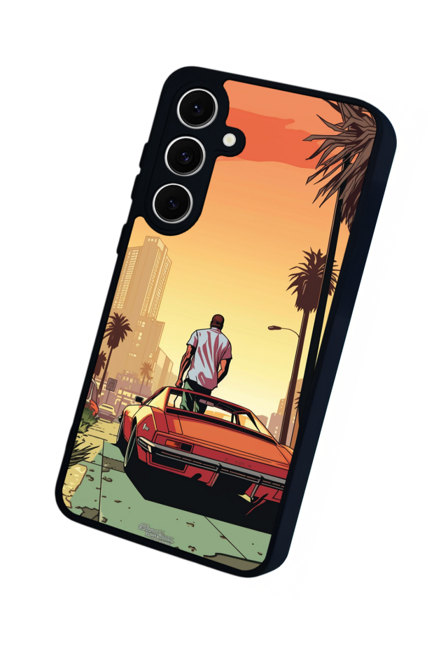Samsung Galaxy S24 FE Uyumlu GTA Tasarımlı Glossy Premium Kılıf