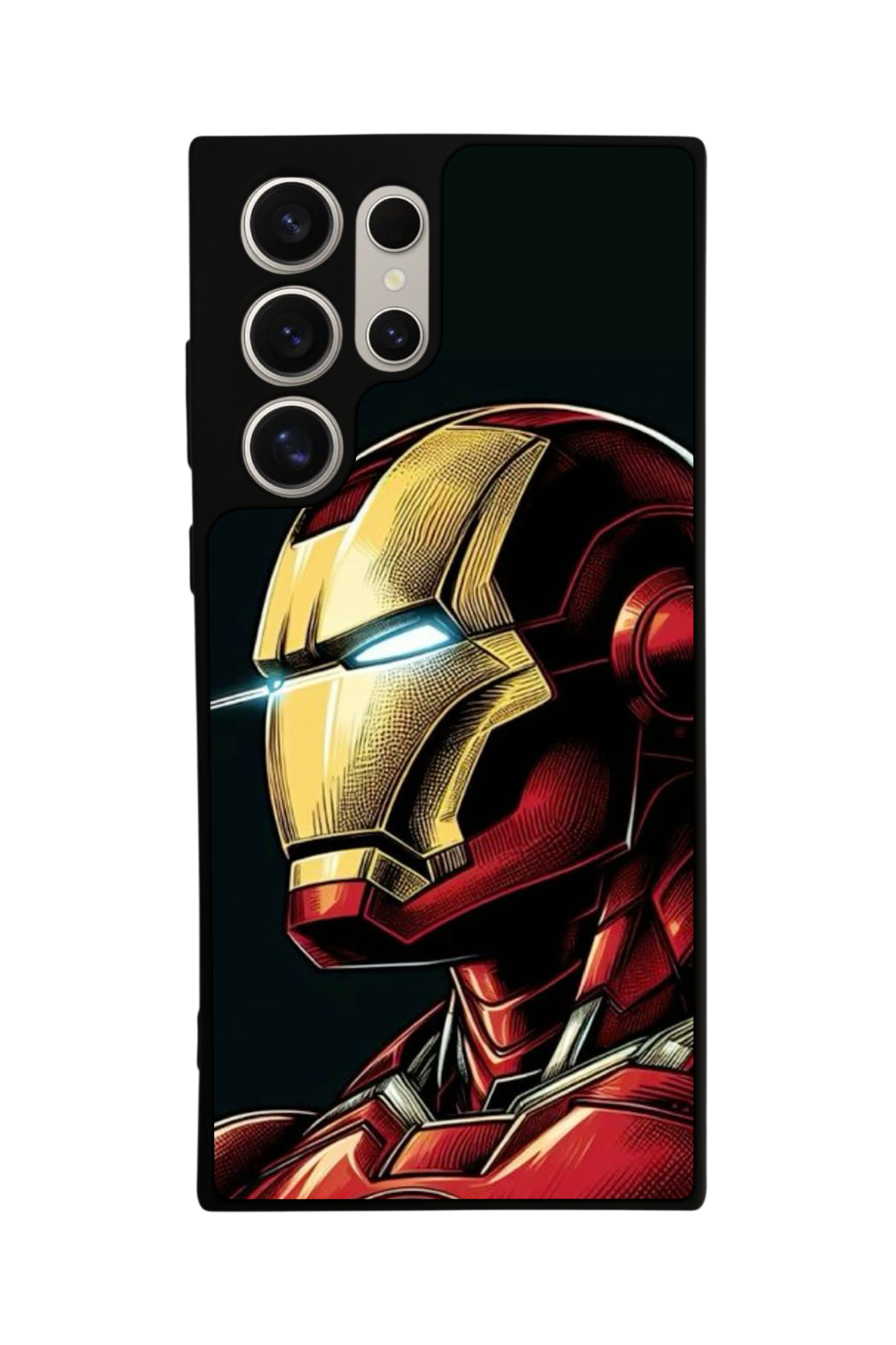 Samsung Galaxy S22 Ultra Uyumlu  Iron Man ( Demir Adam ) Tasarımlı Glossy Premium Kılıf