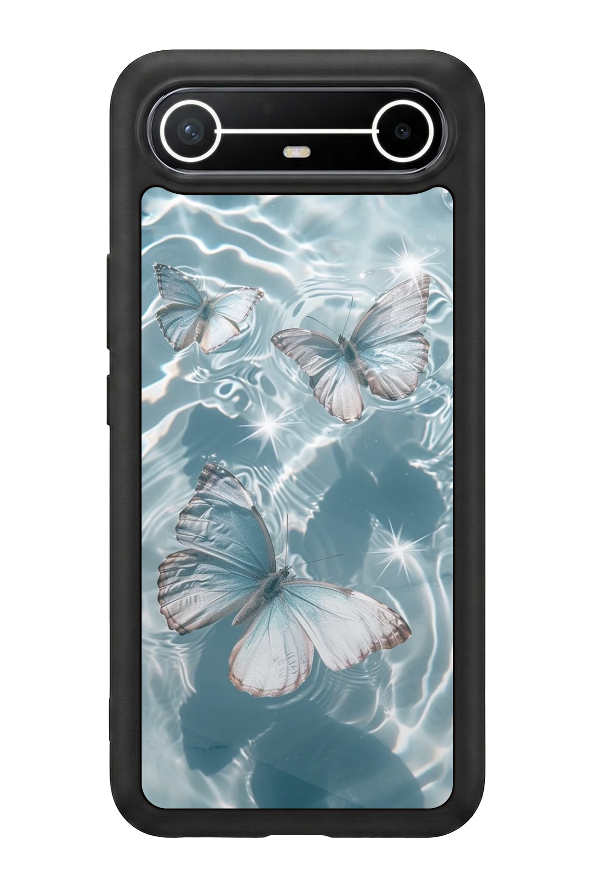 Tecno Spark Slim 5G Uyumlu Kelebek Tasarımlı Glossy Premium Kılıf