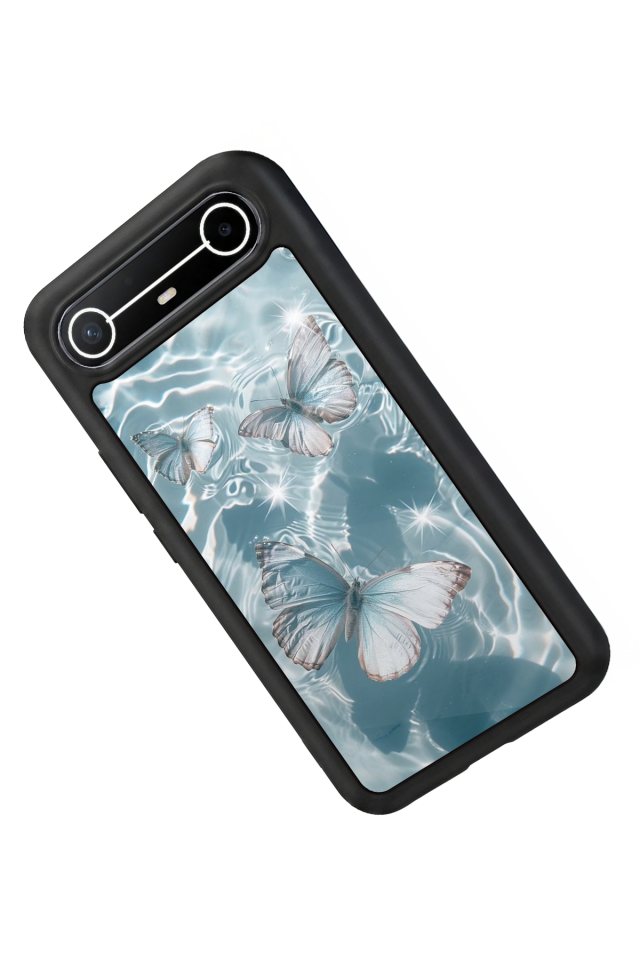 Tecno Spark Slim 5G Uyumlu Kelebek Tasarımlı Glossy Premium Kılıf