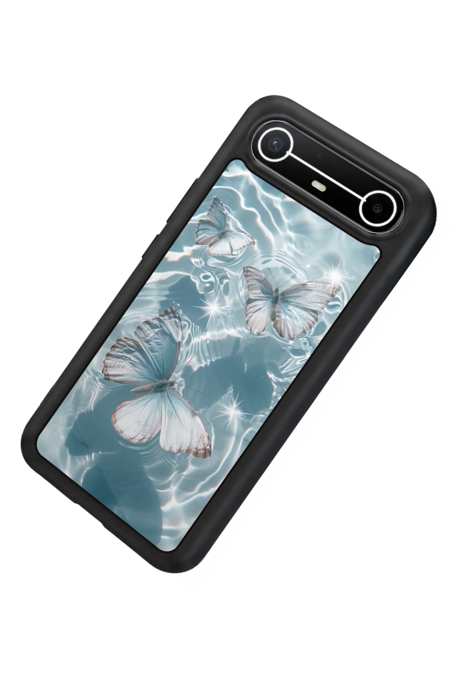 Tecno Spark Slim 5G Uyumlu Kelebek Tasarımlı Glossy Premium Kılıf