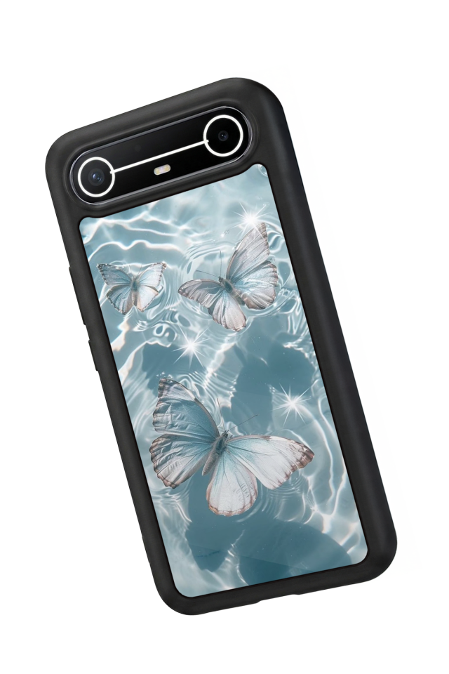 Tecno Spark Slim 5G Uyumlu Kelebek Tasarımlı Glossy Premium Kılıf