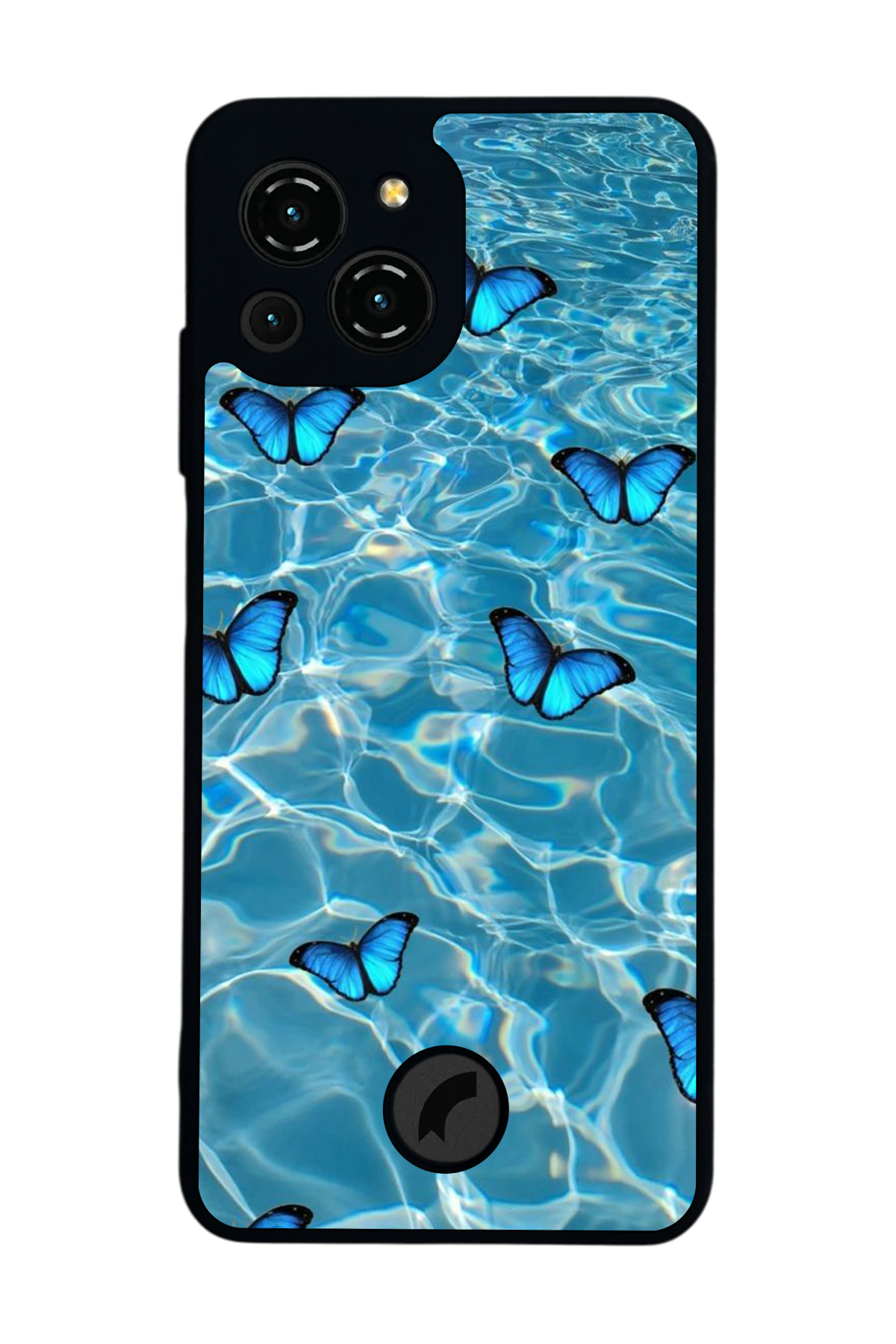 Reeder S23 Pro Max Uyumlu Kelebek Tasarımlı Glossy Premium Kılıf