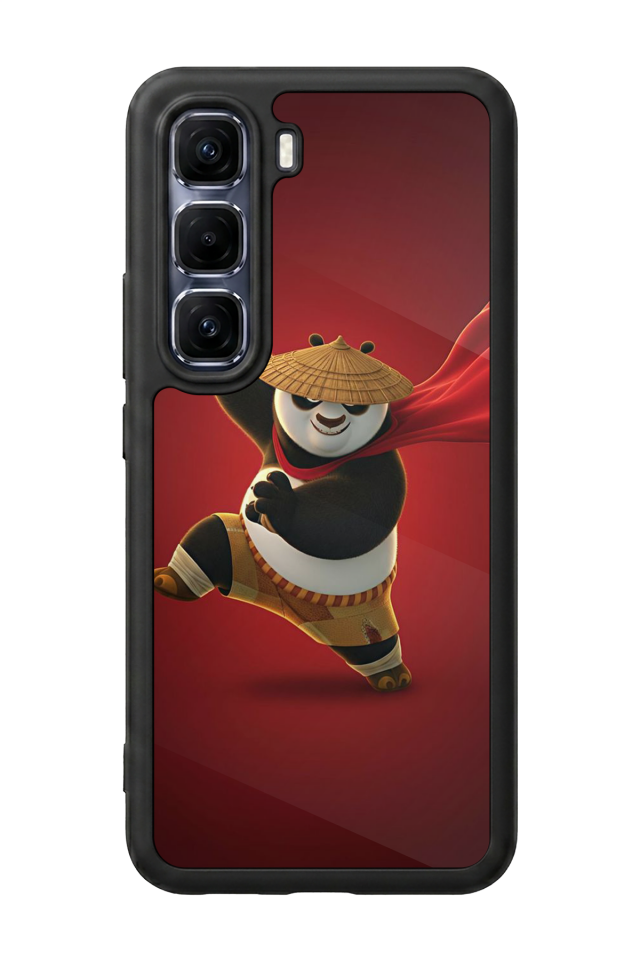 Infinix Hot 60 Pro Plus Uyumlu Kung Fu Panda Tasarımlı Glossy Premium Kılıf