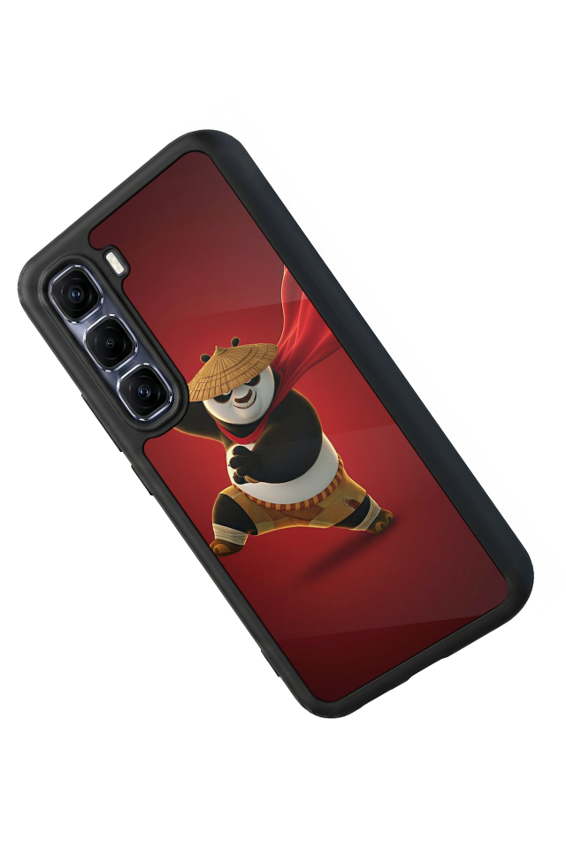 Infinix Hot 60 Pro Plus Uyumlu Kung Fu Panda Tasarımlı Glossy Premium Kılıf