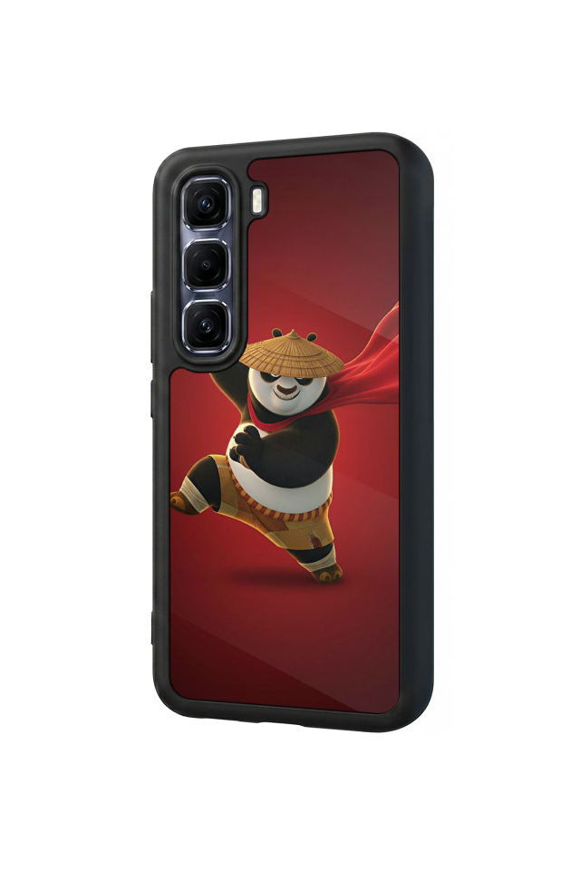 Infinix Hot 60 Pro Plus Uyumlu Kung Fu Panda Tasarımlı Glossy Premium Kılıf