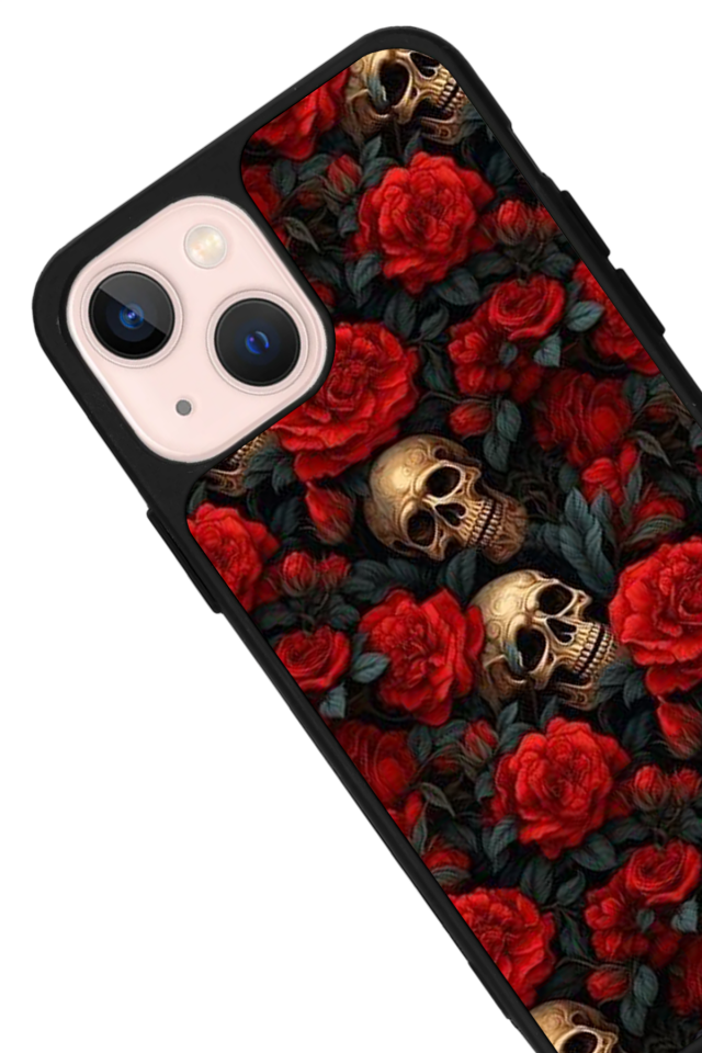 iPhone 13 Mini Uyumlu KuruKafa Tasarımlı Glossy Premium Kılıf