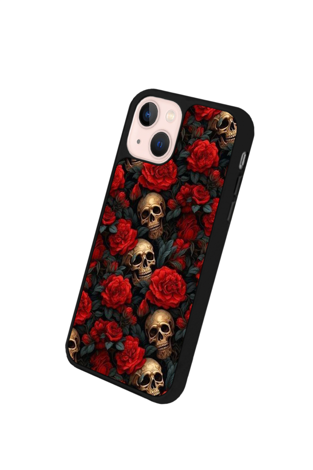 iPhone 13 Mini Uyumlu KuruKafa Tasarımlı Glossy Premium Kılıf