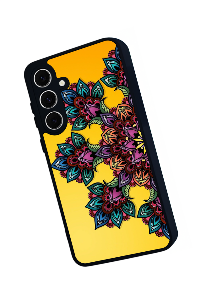 Samsung Galaxy S24 FE Uyumlu Mandala Tasarımlı Glossy Premium Kılıf