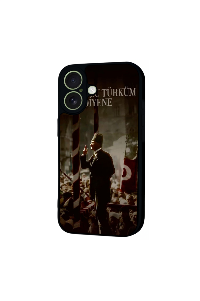 iPhone 17 Uyumlu Mustafa Kemal Ataturk Tasarımlı Glossy Premium Kılıf