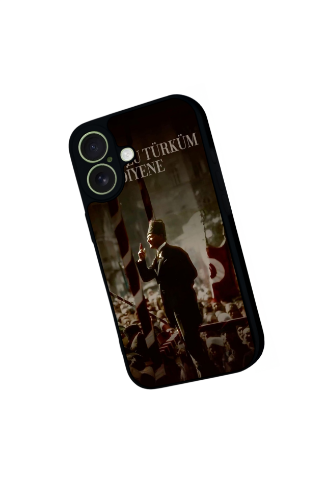 iPhone 17 Uyumlu Mustafa Kemal Ataturk Tasarımlı Glossy Premium Kılıf