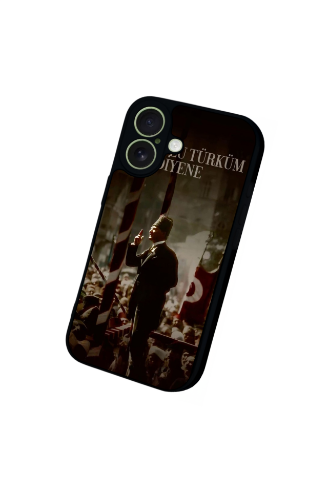 iPhone 17 Uyumlu Mustafa Kemal Ataturk Tasarımlı Glossy Premium Kılıf