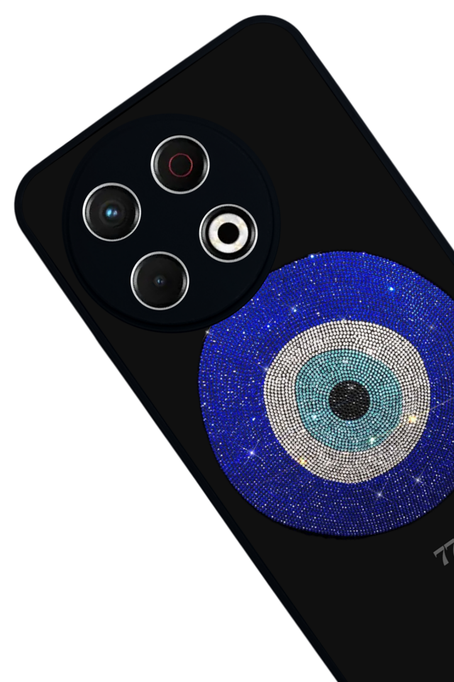 Tecno Spark 30 Pro Uyumlu Nazar Tasarımlı Glossy Premium Kılıf