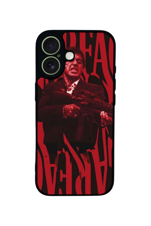 iPhone 17 Uyumlu Scarface Tasarımlı Glossy Premium Kılıf
