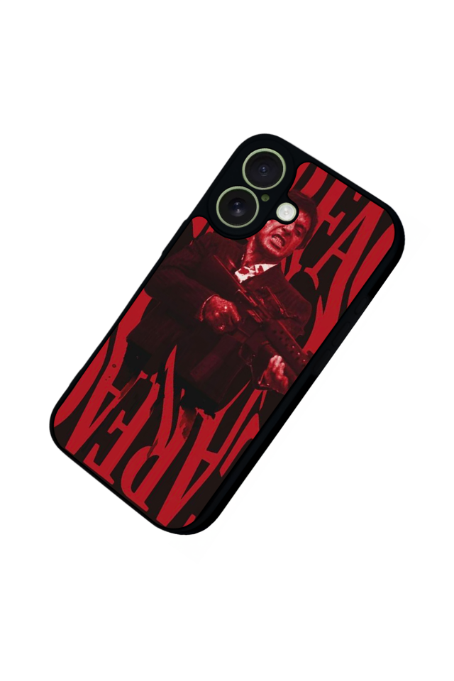 iPhone 17 Uyumlu Scarface Tasarımlı Glossy Premium Kılıf