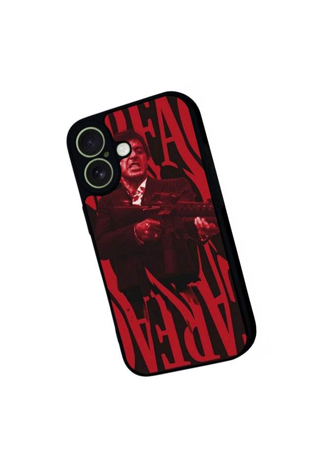 iPhone 17 Uyumlu Scarface Tasarımlı Glossy Premium Kılıf