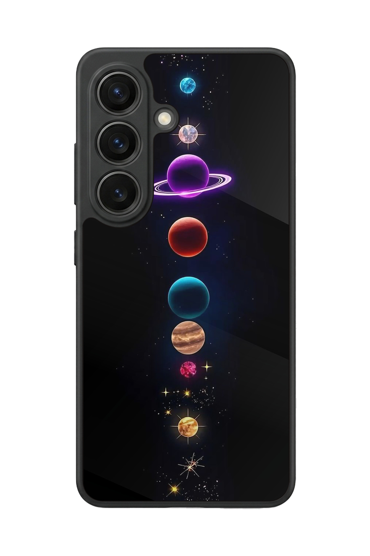 Samsung Galaxy S26 Uyumlu Uzay Tasarımlı Glossy Premium Kılıf