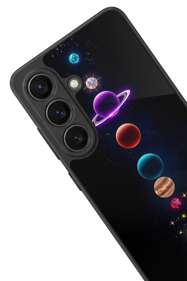 Samsung Galaxy S26 Uyumlu Uzay Tasarımlı Glossy Premium Kılıf
