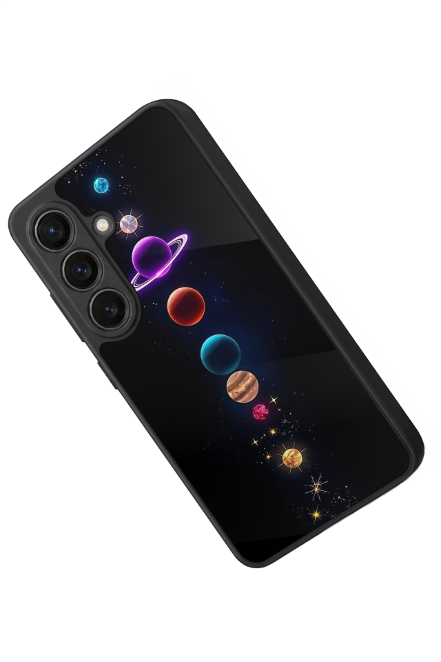 Samsung Galaxy S26 Uyumlu Uzay Tasarımlı Glossy Premium Kılıf