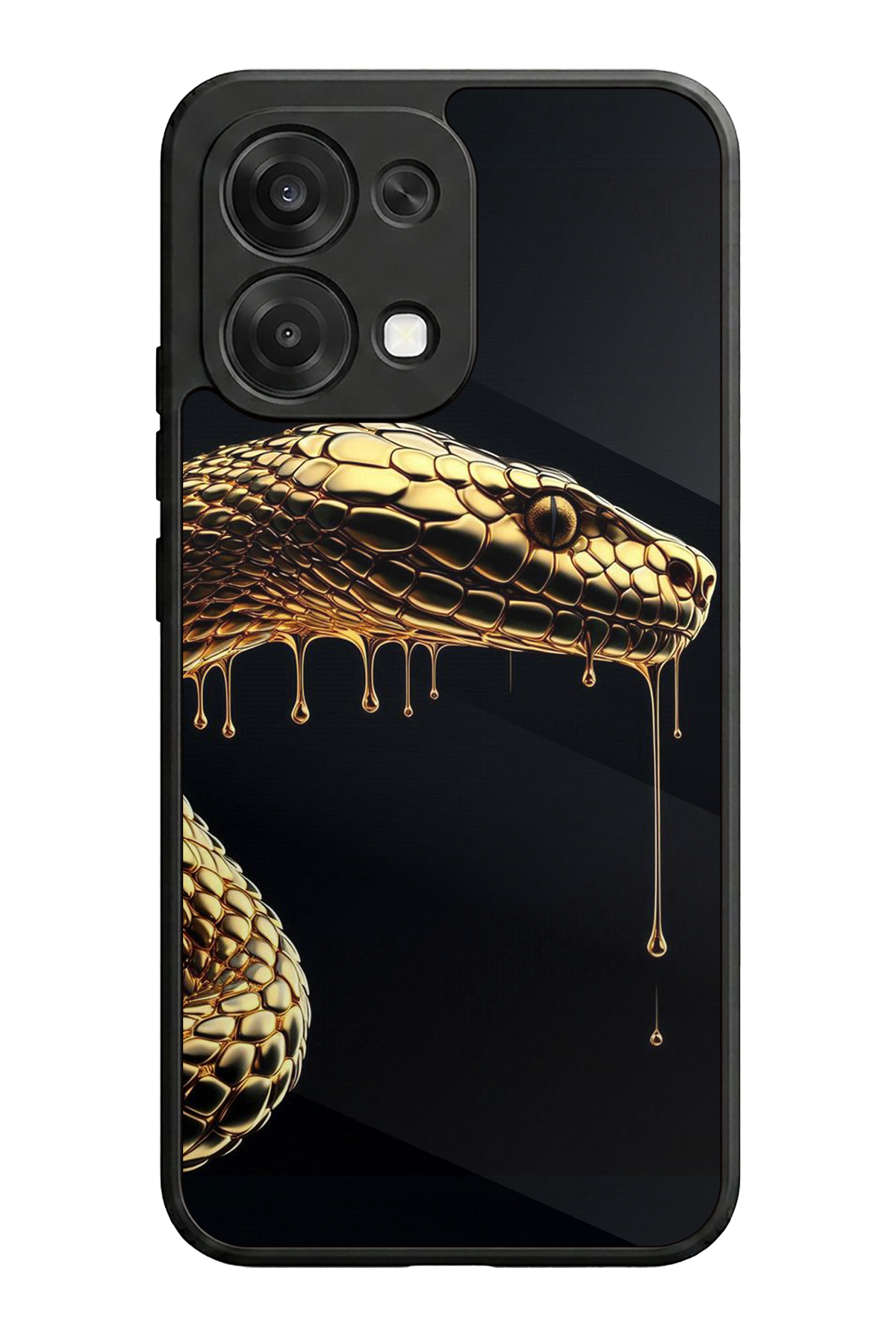 Oppo A6 Pro Uyumlu Yılan Tasarımlı Glossy Premium Kılıf