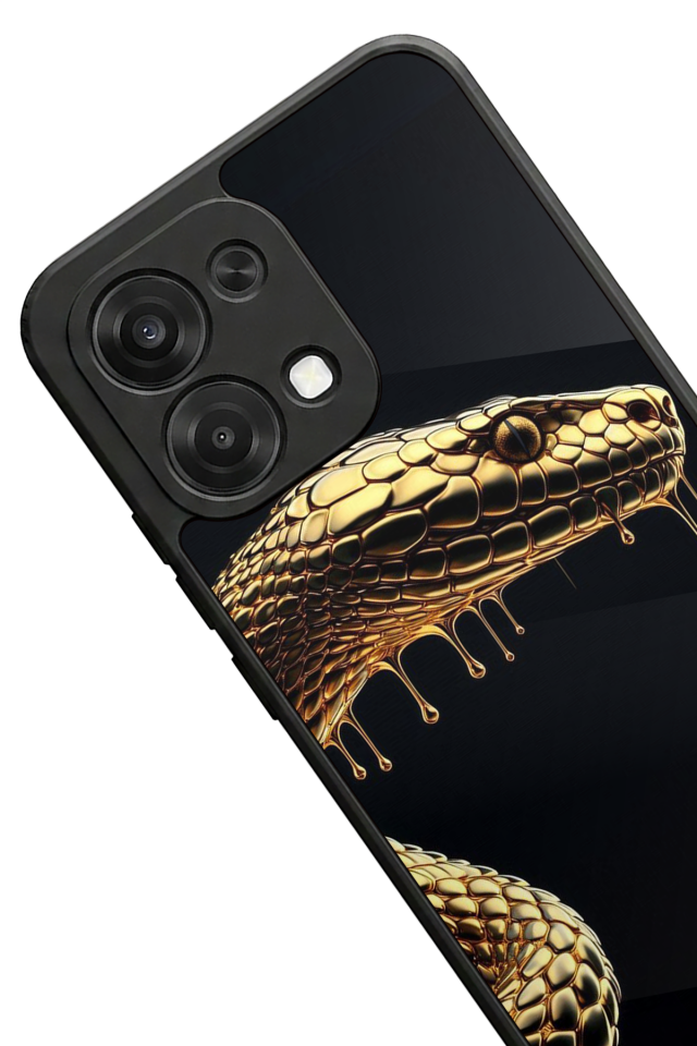 Oppo A6 Pro Uyumlu Yılan Tasarımlı Glossy Premium Kılıf