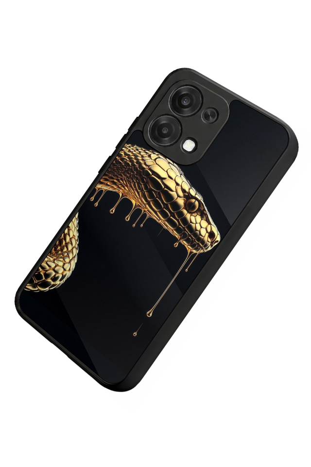 Oppo A6 Pro Uyumlu Yılan Tasarımlı Glossy Premium Kılıf